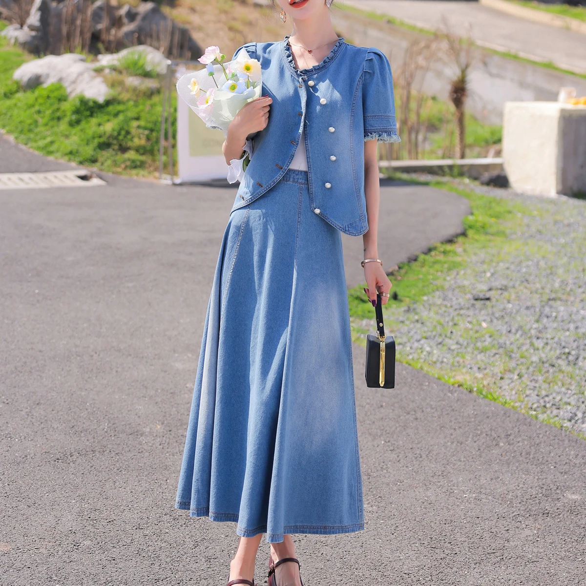 Korean Suit Spring Autumn Elegant 2 Piece Set Office Lady Long Sleeve Crop Tops Splice Blazers+ Casual Slim Mid Skirt Suits
Korean Suit Spring Autumn Elegant 2 Piece Set Office Lady Long Sleeve Crop Tops Splice Blazers+ Casual Slim Mid Skirt Suits