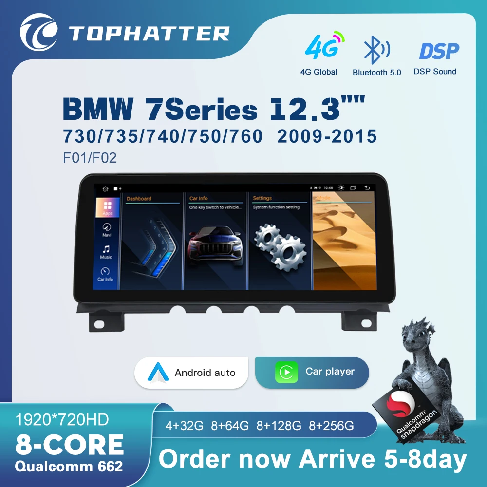 Android 13 Qualcomm Snapdragon 662 Radio CarPlay Central Multimedia 8.8' 10.25' 12.3' For BMW 7Series E65 E66 F01 F02
Android 13 Qualcomm Snapdragon 662 Radio CarPlay Central Multimedia 8.8' 10.25' 12.3' For BMW 7Series E65 E66 F01 F02