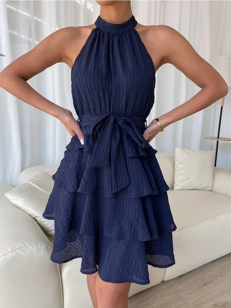 Woman Patchwork Sleeveless Ruffle Dress 2024 Spring/Summer New Women Clothing Casual Sweet Style Dresses Party Fashion Vestidos
Woman Patchwork Sleeveless Ruffle Dress 2024 Spring/Summer New Women Clothing Casual Sweet Style Dresses Party Fashion Vestidos