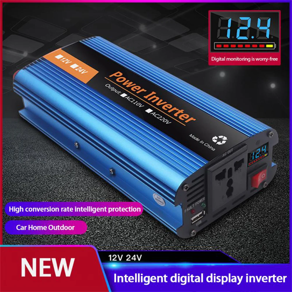 300W Car Pure Sine Wave Inverter High Power Inverters Solar Inverter Adapter 12V To 220V/24V To 220V Auto Electronics
300W Car Pure Sine Wave Inverter High Power Inverters Solar Inverter Adapter 12V To 220V/24V To 220V Auto Electronics