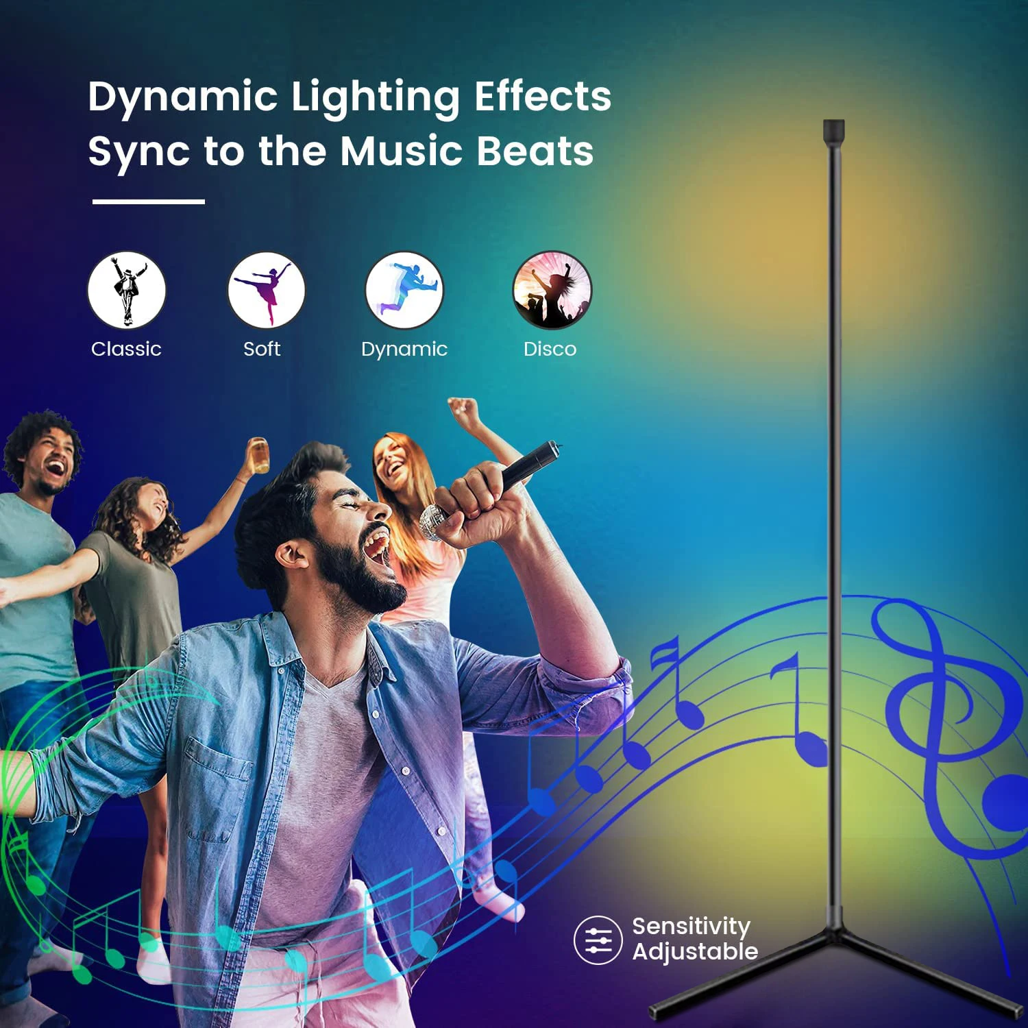 WIFI Modern Corner Floor Lamp Bluetooth Smart Lamp Mood Lighting RGB Led Lights Music Sync for Home Room Bedroom Bedside Decor WIFI Modern Corner Floor Lamp Bluetooth Smart Lamp Mood Lighting RGB Led Lights Music Sync for Home Room Bedroom Bedside Decor