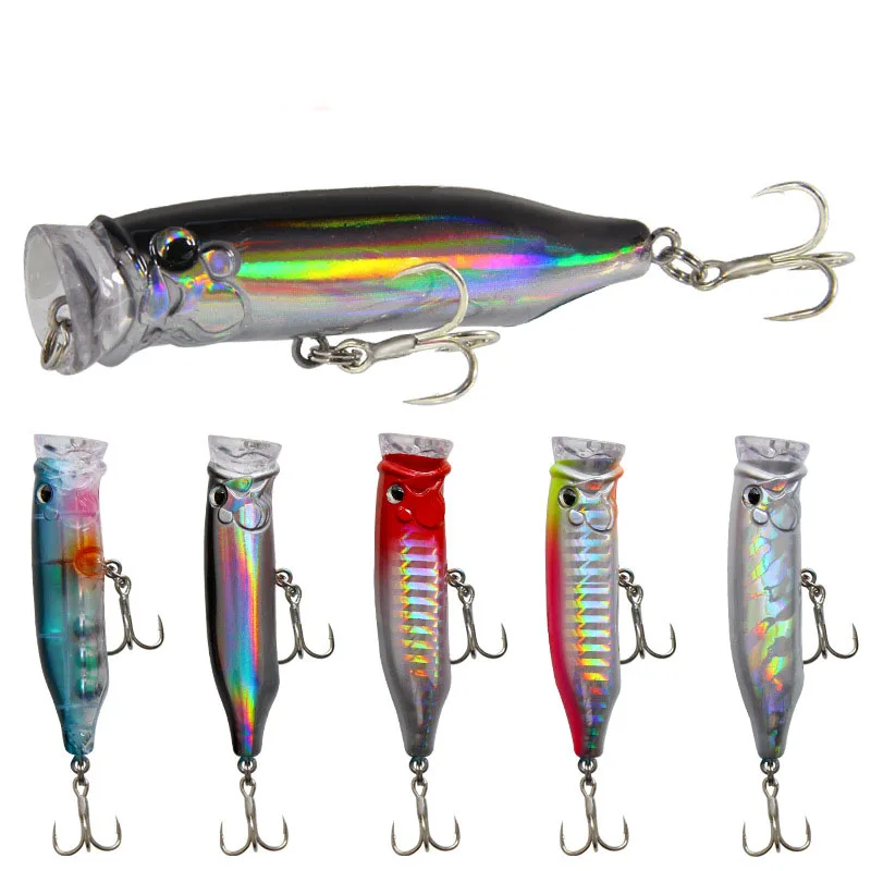 

Floating Popper Fishing Lure Topwater 70mm/9.4g Wobbler Artificial Hard Bait for Pike Sea Tuna Fishing Wobbler Crankbait Pesca