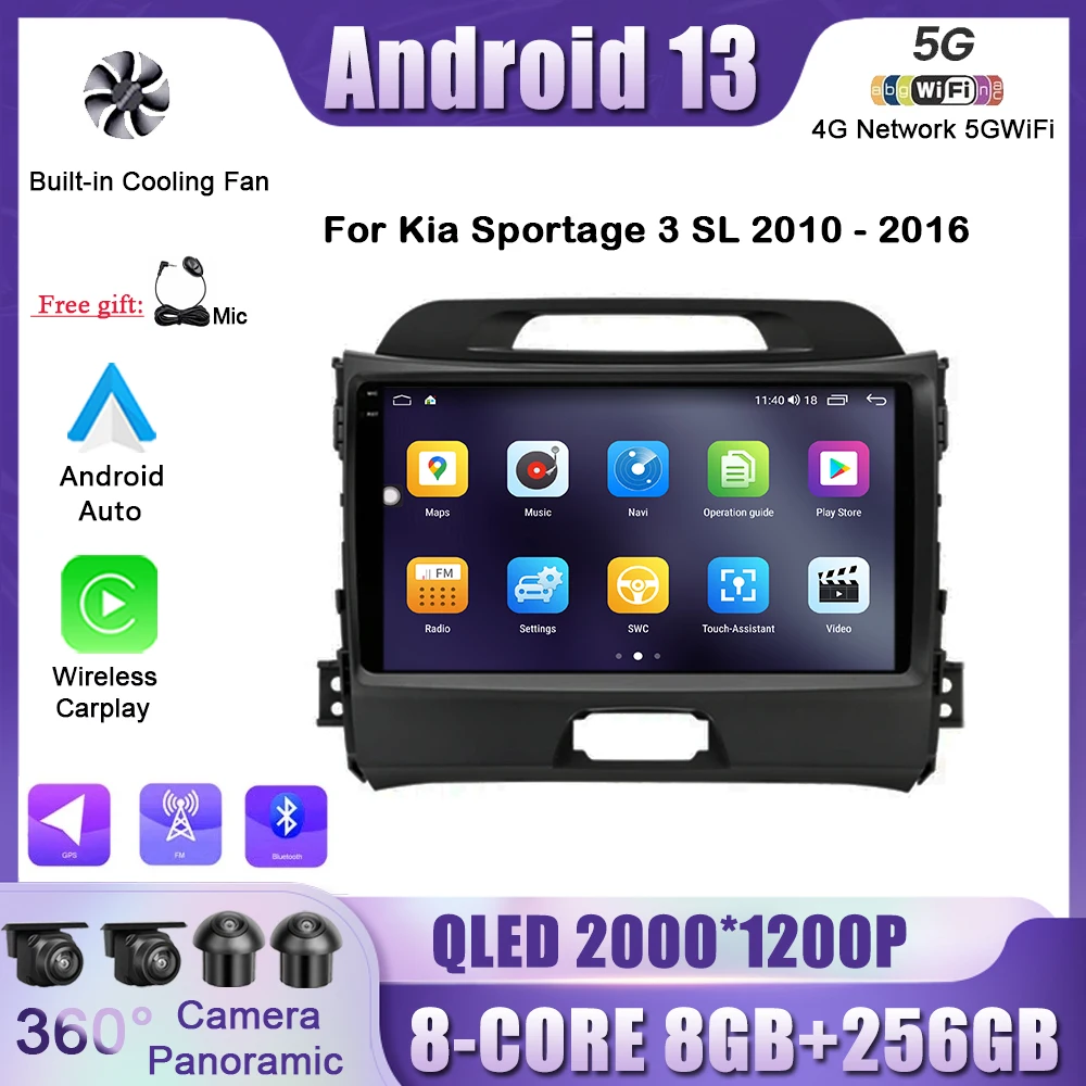 Автомобильная интеллектуальная система для KIA Sportage 3 SL 2010 - 2016 Android 13 стерео плеер GPS-навигатор мультимедийный Головной блок DVD BT
Автомобильная интеллектуальная система для KIA Sportage 3 SL 2010 - 2016 Android 13 стерео плеер GPS-навигатор мультимедийный Головной блок DVD BT