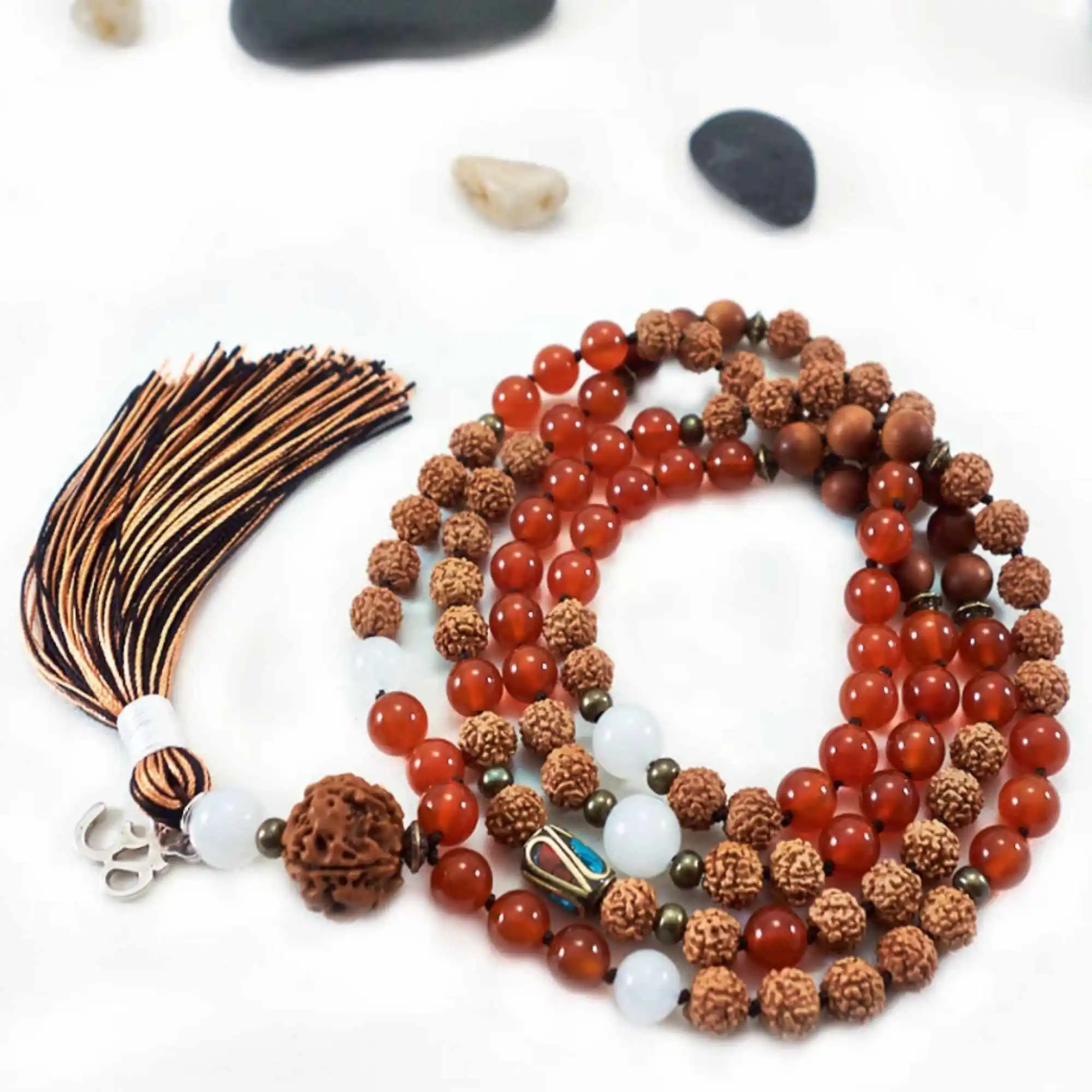 8mm Natural knot Rudraksha agate Sandalwood beads necklace Elegant Yoga Lucky Easter Handmade Bohemia Souvenir Mental Relief
8mm Natural knot Rudraksha agate Sandalwood beads necklace Elegant Yoga Lucky Easter Handmade Bohemia Souvenir Mental Relief