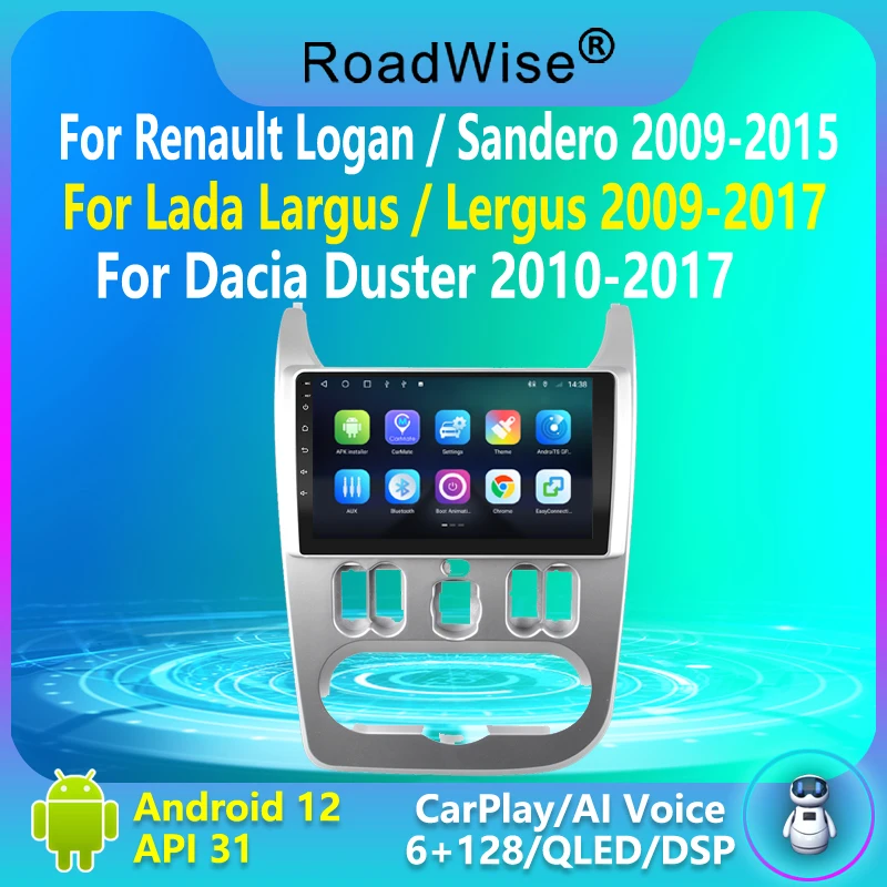 8+256 Android Car Radio Carplay For Renault Logan 1 Sandero 2009-2015 Dacia Duster Multimedia 4G Wifi GPS DSP DVD 2Din Autoradio
8+256 Android Car Radio Carplay For Renault Logan 1 Sandero 2009-2015 Dacia Duster Multimedia 4G Wifi GPS DSP DVD 2Din Autoradio