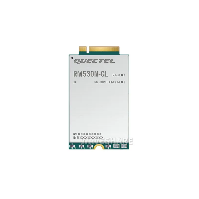 Waveshare RM530N-GL IoT 5G Global Band Module, 5G Sub-6G & mmWave Module, M.2 Form Factor With 3GPP 5G Release 16 Specification
Waveshare RM530N-GL IoT 5G Global Band Module, 5G Sub-6G & mmWave Module, M.2 Form Factor With 3GPP 5G Release 16 Specification
