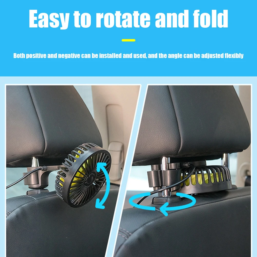 Car Electric Fan For Rear Seats Car 3 Adjustable Wind Speeds Cooling Fan USB Charging Universal 12V 24V Car Fan Auto Accessories
Car Electric Fan For Rear Seats Car 3 Adjustable Wind Speeds Cooling Fan USB Charging Universal 12V 24V Car Fan Auto Accessories