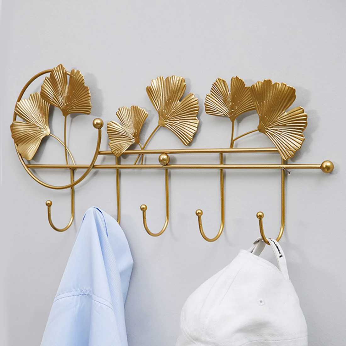 Wall Mounted Ginkgo Leaf Hook Wrought Iron Hook Entry Porch Decoration Wall Hook Wall Key Storage Hook Fitting Room Coat Hanger
Wall Mounted Ginkgo Leaf Hook Wrought Iron Hook Entry Porch Decoration Wall Hook Wall Key Storage Hook Fitting Room Coat Hanger