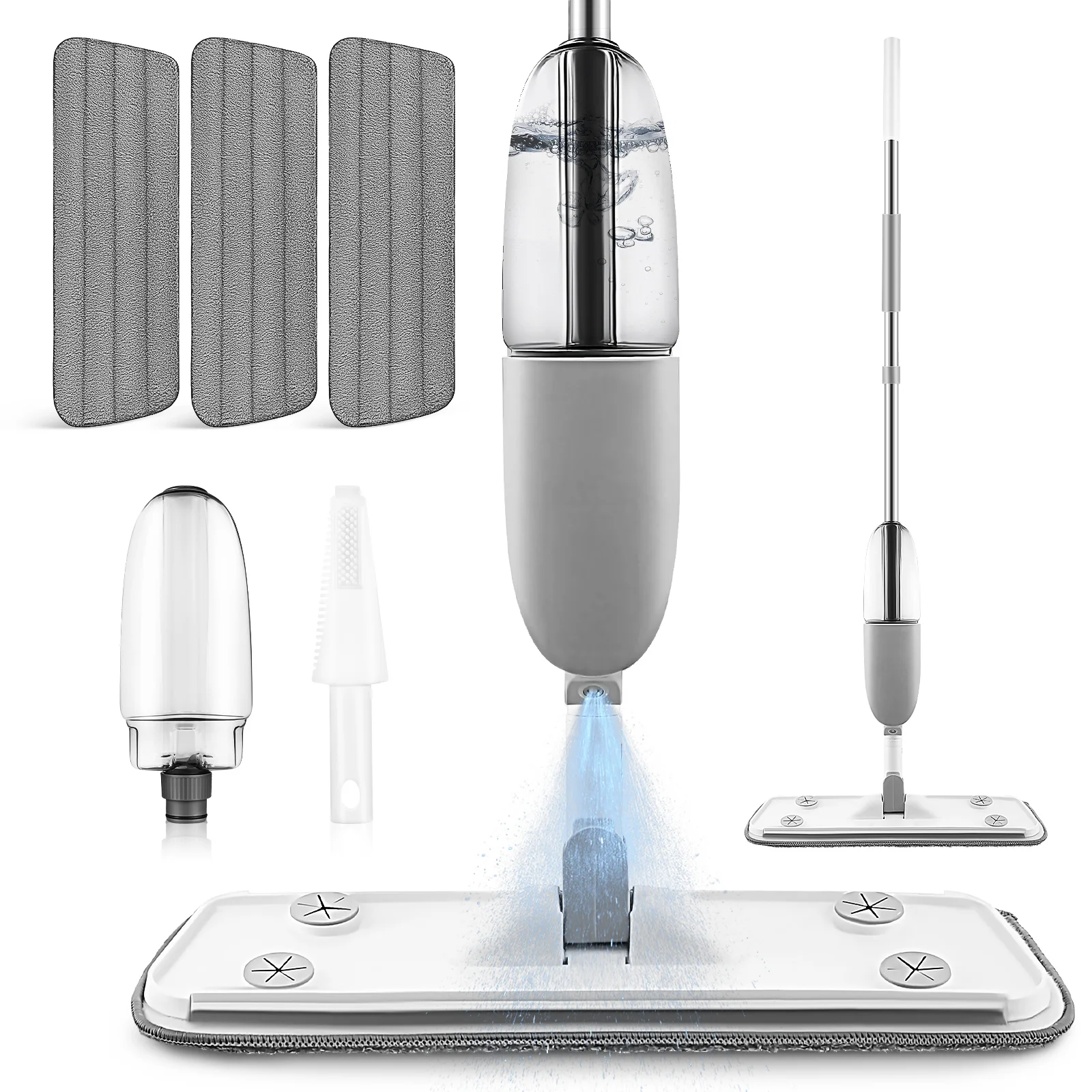Spray Mop 360° Rotation Floor Cleaning Mop Wet Dry Microfiber Flat Mop Long Handle With Replacement Pads
Spray Mop 360° Rotation Floor Cleaning Mop Wet Dry Microfiber Flat Mop Long Handle With Replacement Pads