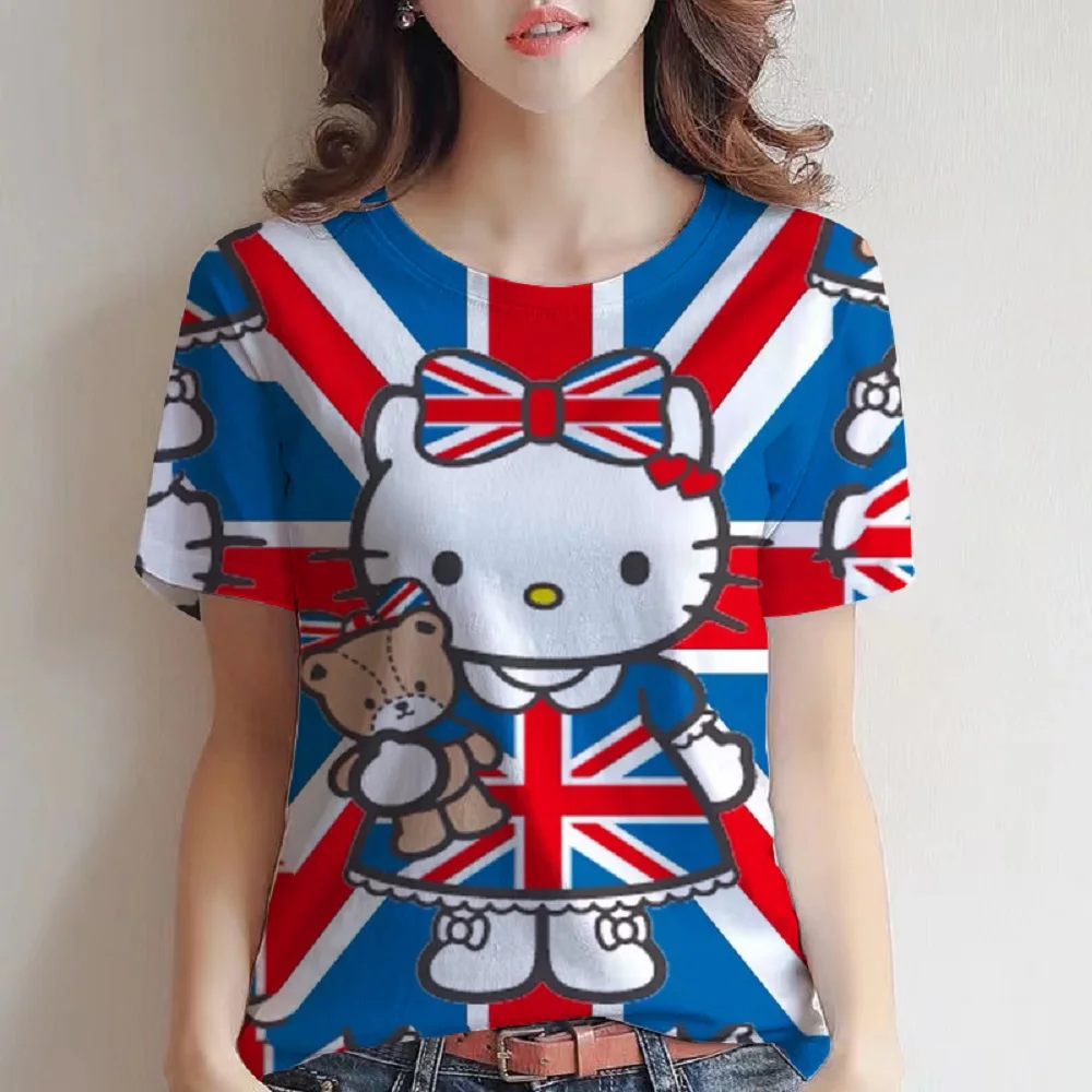 Hello Kitty Kulomi printed cotton short sleeved t shirt women summer new loose men and women same style couple T shirt
Hello Kitty Kulomi printed cotton short sleeved t shirt women summer new loose men and women same style couple T shirt