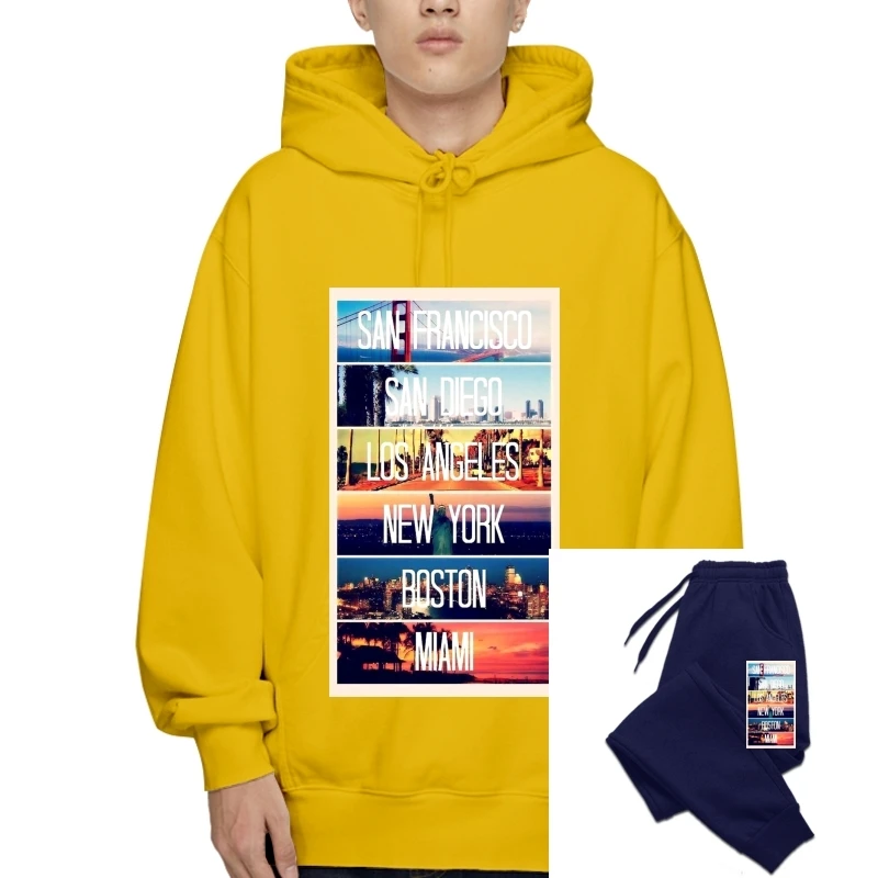 

San Francisco Diego Los Angeles New York Miami 2020 Man'S Op Neck Designer Adults Casual Sweatshirt Hoodies Nerd Outerwears