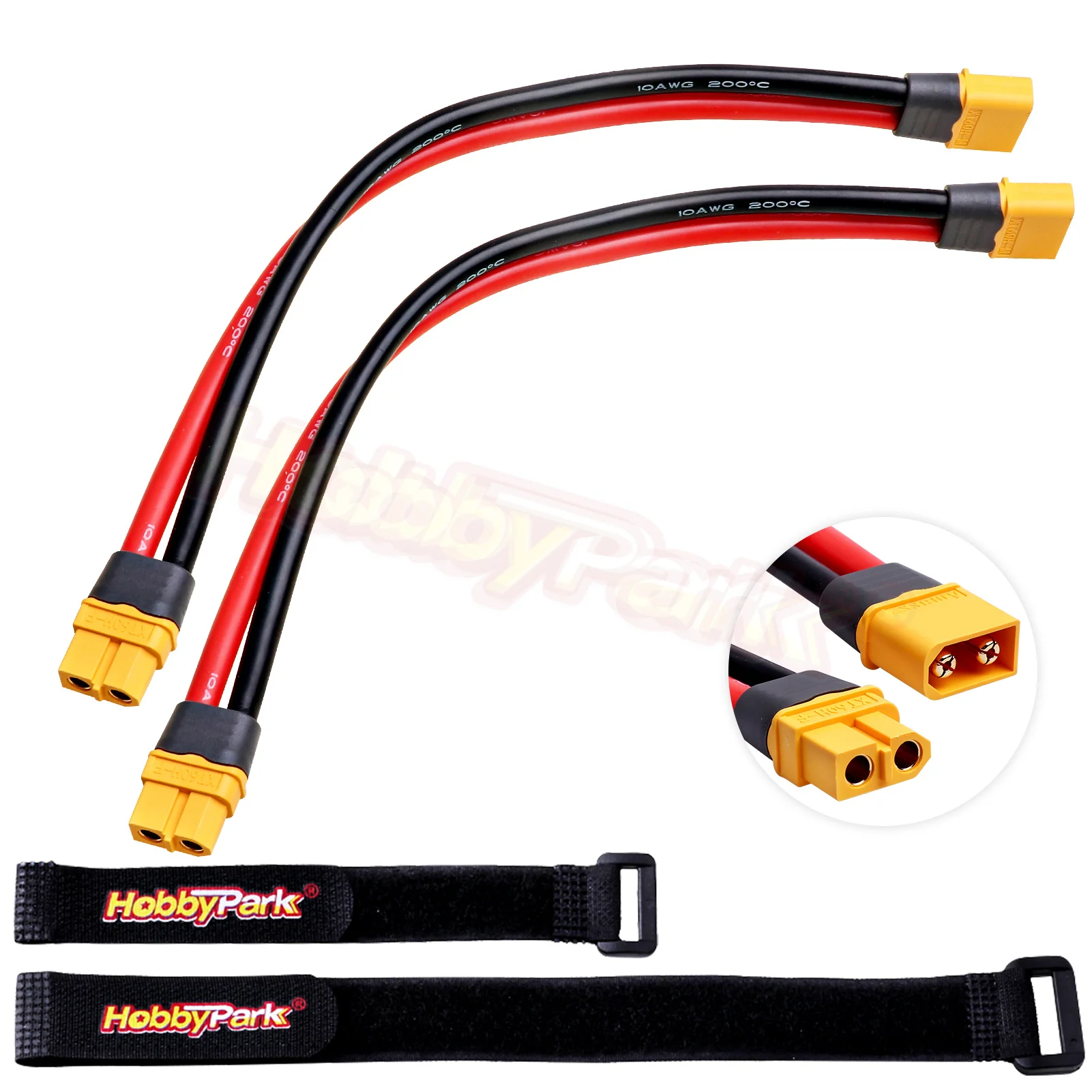 HobbyPark XT60 адаптер «Папа-мама» разъемы, переходники с кабелем калибра 10AWG для батареи RC Lipo (2 шт. в упаковке) 
HobbyPark XT60 адаптер «Папа-мама» разъемы, переходники с кабелем калибра 10AWG для батареи RC Lipo (2 шт. в упаковке)