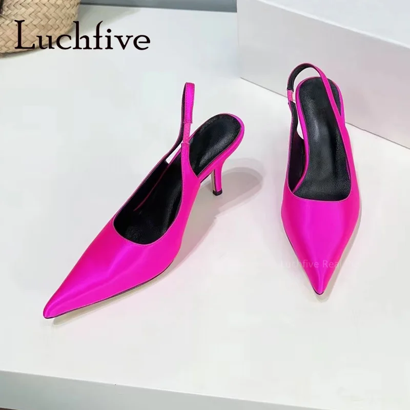 Brand Designer Summer Office Ladies Sandals High Quality Slip On Pointed Toe Thin High Heel Slingbacks Formal Shoes Woman
Brand Designer Summer Office Ladies Sandals High Quality Slip On Pointed Toe Thin High Heel Slingbacks Formal Shoes Woman