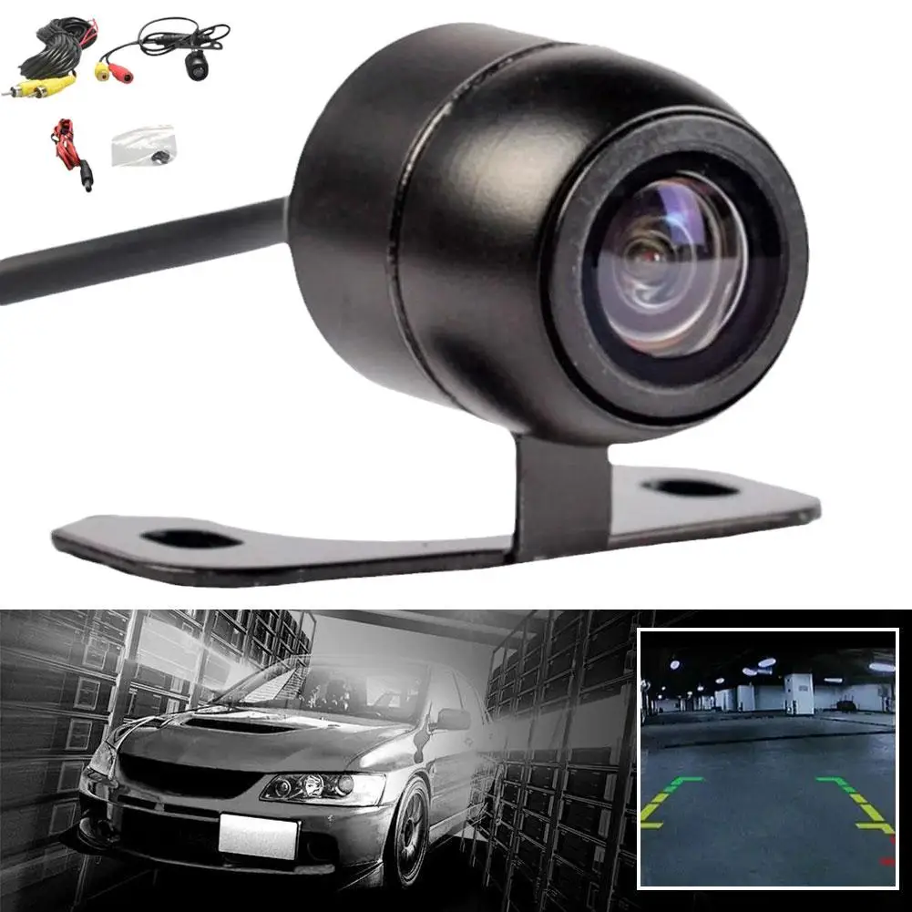 

Автомобильная камера заднего вида HD ночного видения Водонепроницаемая IP68 угол обзора 170 градусов широкая Автомобильная резервная CCD N9N8