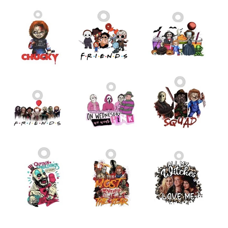 Dreadful Friends Acrylic Charms for Jewelry Making Resin Epoxy Horrible Halloween Movie Charm Pendants Findings Supplies 10PCS
Dreadful Friends Acrylic Charms for Jewelry Making Resin Epoxy Horrible Halloween Movie Charm Pendants Findings Supplies 10PCS