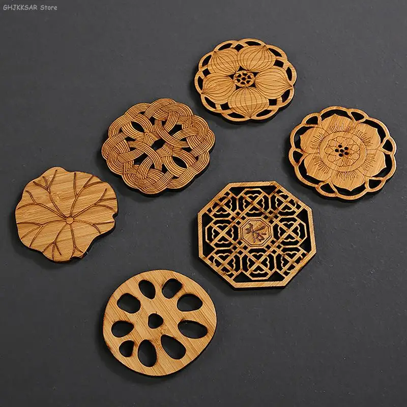 Lotus Flower Drink Coasters Wooden Round Cup Mat Table Mat Tea Coffee Mug Placemat Creative Kitchen Accessories Home Decoration
Lotus Flower Drink Coasters Wooden Round Cup Mat Table Mat Tea Coffee Mug Placemat Creative Kitchen Accessories Home Decoration