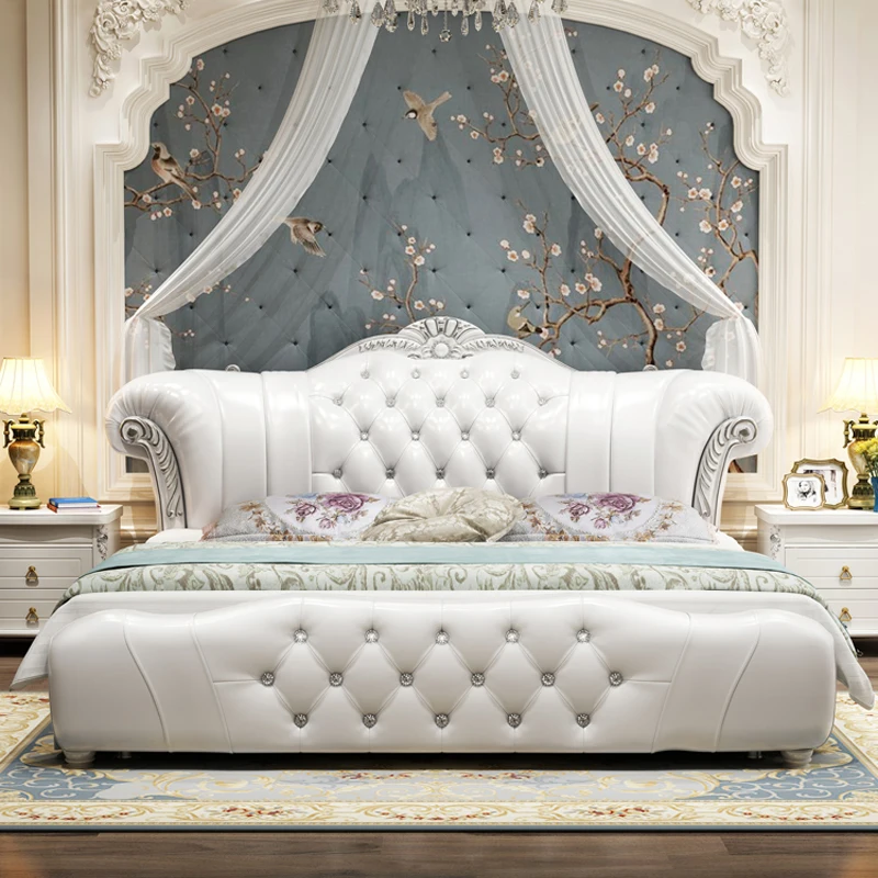 Princess Queen Modern Double Bed Designer Simple High Luxury Bedroom King Double Bed Girl Design Cama Matrimonial Furniture
Princess Queen Modern Double Bed Designer Simple High Luxury Bedroom King Double Bed Girl Design Cama Matrimonial Furniture