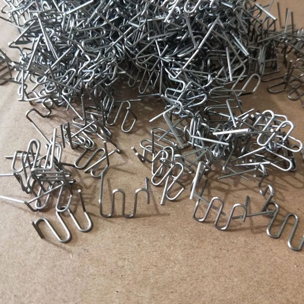 

1000 Pcs Pre-cut Wave Staples 0.6mm S Wave Staples For Car Bumper Bodywork Plastic Stapler Repair Kit Stainless Steel