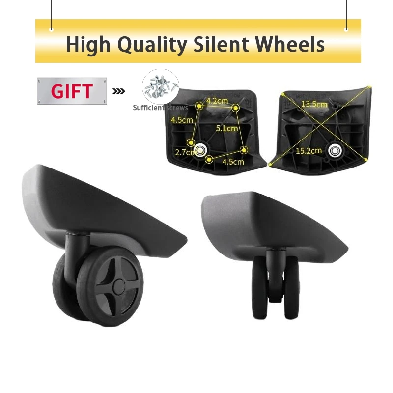 Trolley Case Wheel Suitcase Shock-Absorbing Silent Casters Password Suitcase Luggage Accessories Removable Repair Pulleys
Trolley Case Wheel Suitcase Shock-Absorbing Silent Casters Password Suitcase Luggage Accessories Removable Repair Pulleys