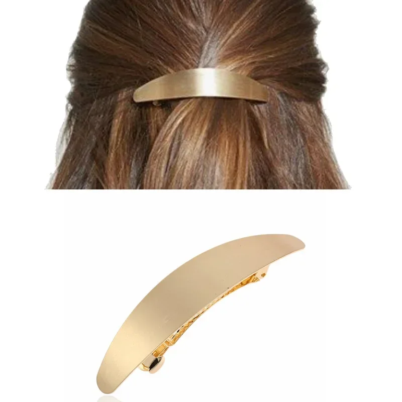 Gold Silver Spring Hair Clip for Women Girls Simple Hair Pins Korean Matte Barrettes Hair Styling Accessories Wholesale 2 Colors
Gold Silver Spring Hair Clip for Women Girls Simple Hair Pins Korean Matte Barrettes Hair Styling Accessories Wholesale 2 Colors