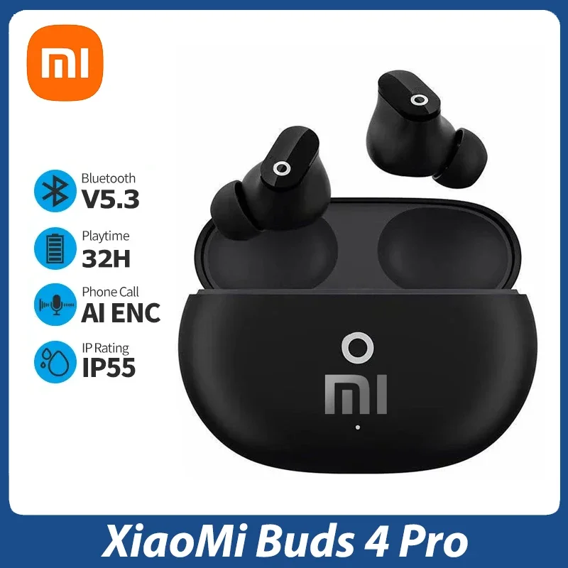 Xiaomi Buds 4 Pro Mijia Wireless Earbuds Bluetooth Earphones Noise Reduction Headphones HiFI Stereo Sound Built-in Mic Headset
Xiaomi Buds 4 Pro Mijia Wireless Earbuds Bluetooth Earphones Noise Reduction Headphones HiFI Stereo Sound Built-in Mic Headset