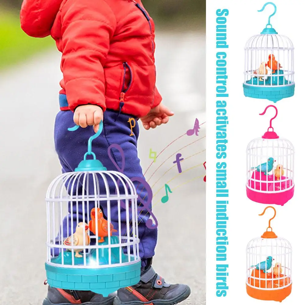 

Voice-activated Induction Birds Birdcage Toy, Talking Rping Fluttering Parrot Birds Toys Gifts For Baby Toddler Kids N2l7