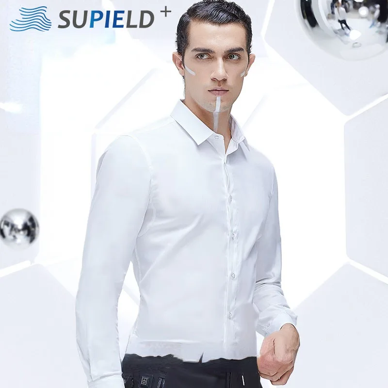 SUPIELD Cotton Hydrophobic Men Shirts Long Sleeve Fashion Casual Men Clothing White Anti-fouling Waterproof Business Shirts
SUPIELD Cotton Hydrophobic Men Shirts Long Sleeve Fashion Casual Men Clothing White Anti-fouling Waterproof Business Shirts