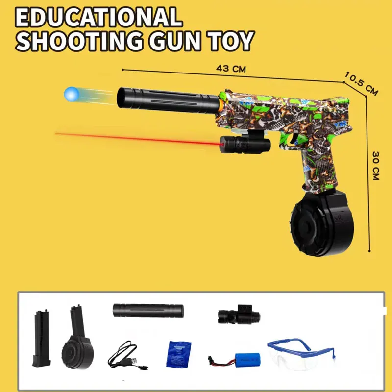 

Гидрогелевые пистолеты, электрические ручные 2 режима, гелевые пистолеты, оружие для пейнтбола, водяные бомбочки, игрушечный пистолет для страйкбола для взрослых, для мальчиков