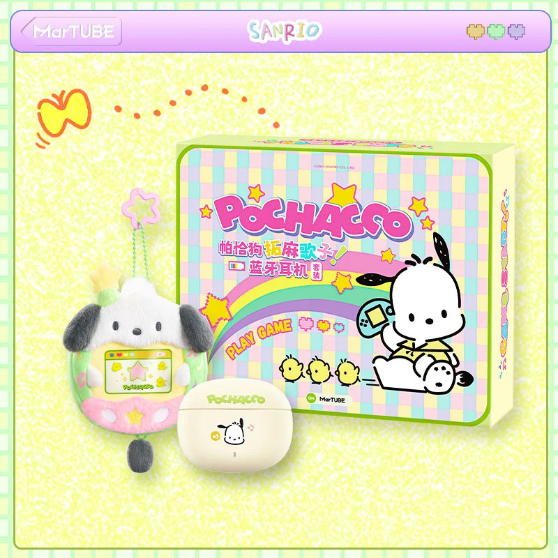 Sanrio Pochacco Bluetooth Headset Kawaii Cartoon Cute Wireless Headset Noise Reduction with Headphone Bag Girls Birthday Gifts
Sanrio Pochacco Bluetooth Headset Kawaii Cartoon Cute Wireless Headset Noise Reduction with Headphone Bag Girls Birthday Gifts
