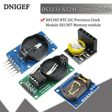 DS3231 AT24C32 IIC Module DS1302 RTC I2C Precision Clock Module DS1307 Memory module mini module Real Time For Raspberry Pi