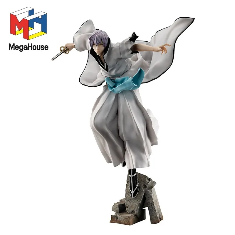 

Stock Genuine Mega House GEM BLEACH Ichimaru Gin 30CM Anime Action Figures Collectable Model Toys Doll Birthday Gift for Child