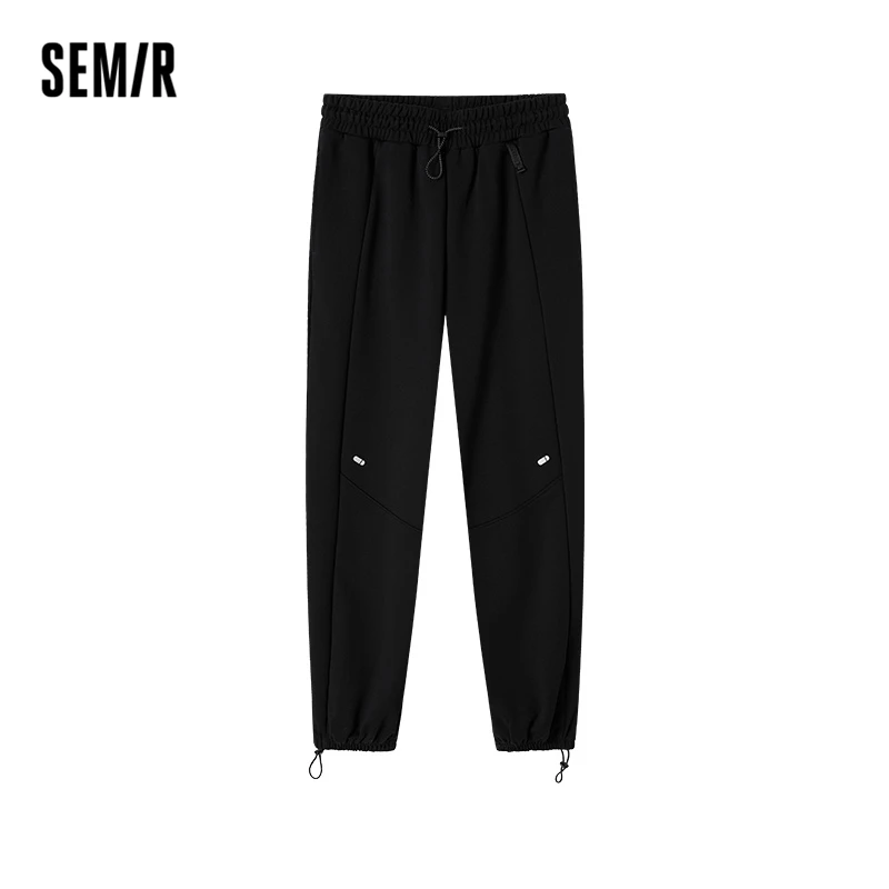 Брюки Semir женские с эластичным поясом, свободные спортивные штаны черного цвета, весна-осень 2023
Брюки Semir женские с эластичным поясом, свободные спортивные штаны черного цвета, весна-осень 2023