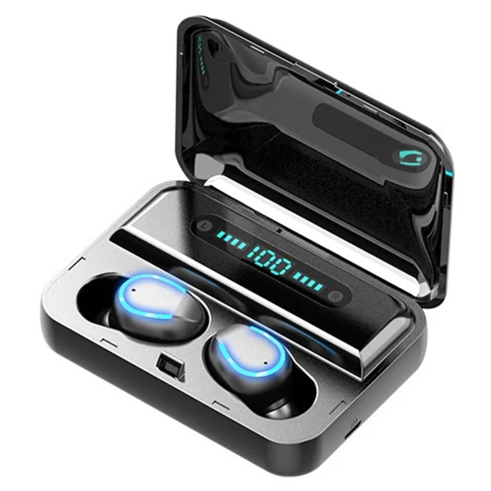 F9 Wireless Bluetooth-compatible Headset TWS Custom Power Display Touch 5.0 Ports Headphone Waterproof Earbuds With Mic
F9 Wireless Bluetooth-compatible Headset TWS Custom Power Display Touch 5.0 Ports Headphone Waterproof Earbuds With Mic