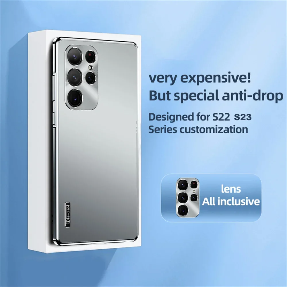 Металлический армированный чехол для Samsung Galaxy S24, Ультратонкий чехол с магнитной металлической рамкой, чехол из поликарбоната для Samsung Galaxy S22, S23 Plus, S21 Ультратонкий чехол 
Металлический армированный чехол для Samsung Galaxy S24, Ультратонкий чехол с магнитной металлической рамкой, чехол из поликарбоната для Samsung Galaxy S22, S23 Plus, S21 Ультратонкий чехол