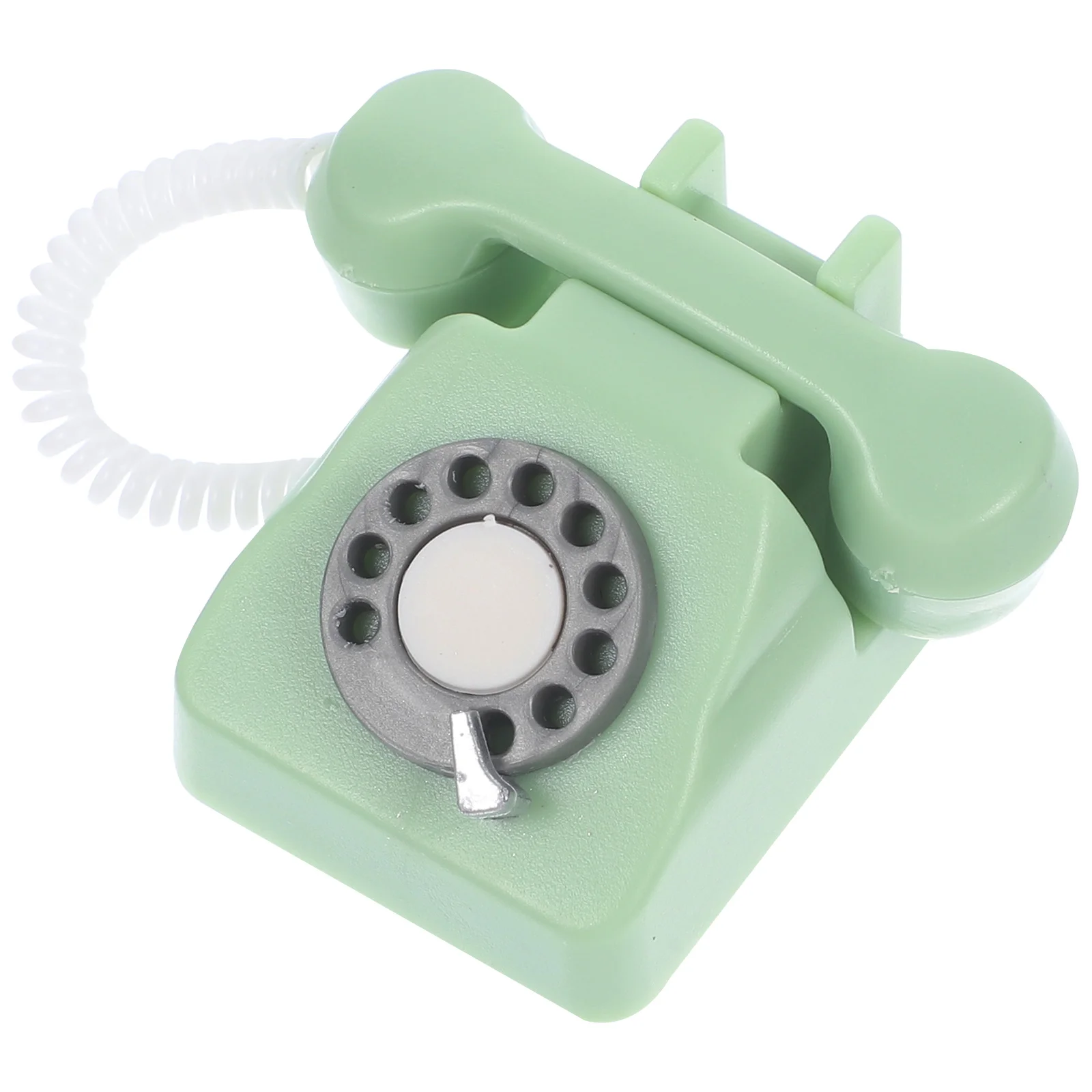 Dollhouse Rotary Telephone Simulation Mini Model Miniature Retro Scene Home Furnishings (green-38*35*20mm) 1pc Cell Models
Dollhouse Rotary Telephone Simulation Mini Model Miniature Retro Scene Home Furnishings (green-38*35*20mm) 1pc Cell Models
