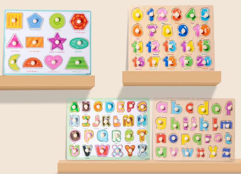 Montessori Wooden Puzzles Hand Grab Boards Toys Tangram Jigsaw Baby Educational Toys Cartoon Vehicle Animals Fruits 3D Puzzles Montessori Wooden Puzzles Hand Grab Boards Toys Tangram Jigsaw Baby Educational Toys Cartoon Vehicle Animals Fruits 3D Puzzles