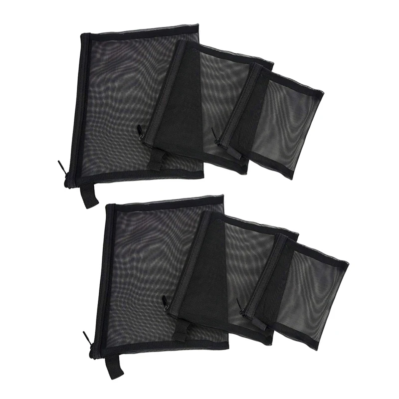 Zipper Mesh Bags, Pack Of 6 (S/M/L), Beauty Makeup Cosmetic Accessories Organizer, Travel Toiletry Kit Set, Black
Zipper Mesh Bags, Pack Of 6 (S/M/L), Beauty Makeup Cosmetic Accessories Organizer, Travel Toiletry Kit Set, Black