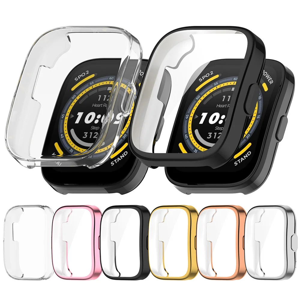 TPU Case + Tempered Glass for Amazfit Bip 5 Screen Protector Edge Frame Hard Full Protective Cover Watch Accessories Parts 
TPU Case + Tempered Glass for Amazfit Bip 5 Screen Protector Edge Frame Hard Full Protective Cover Watch Accessories Parts