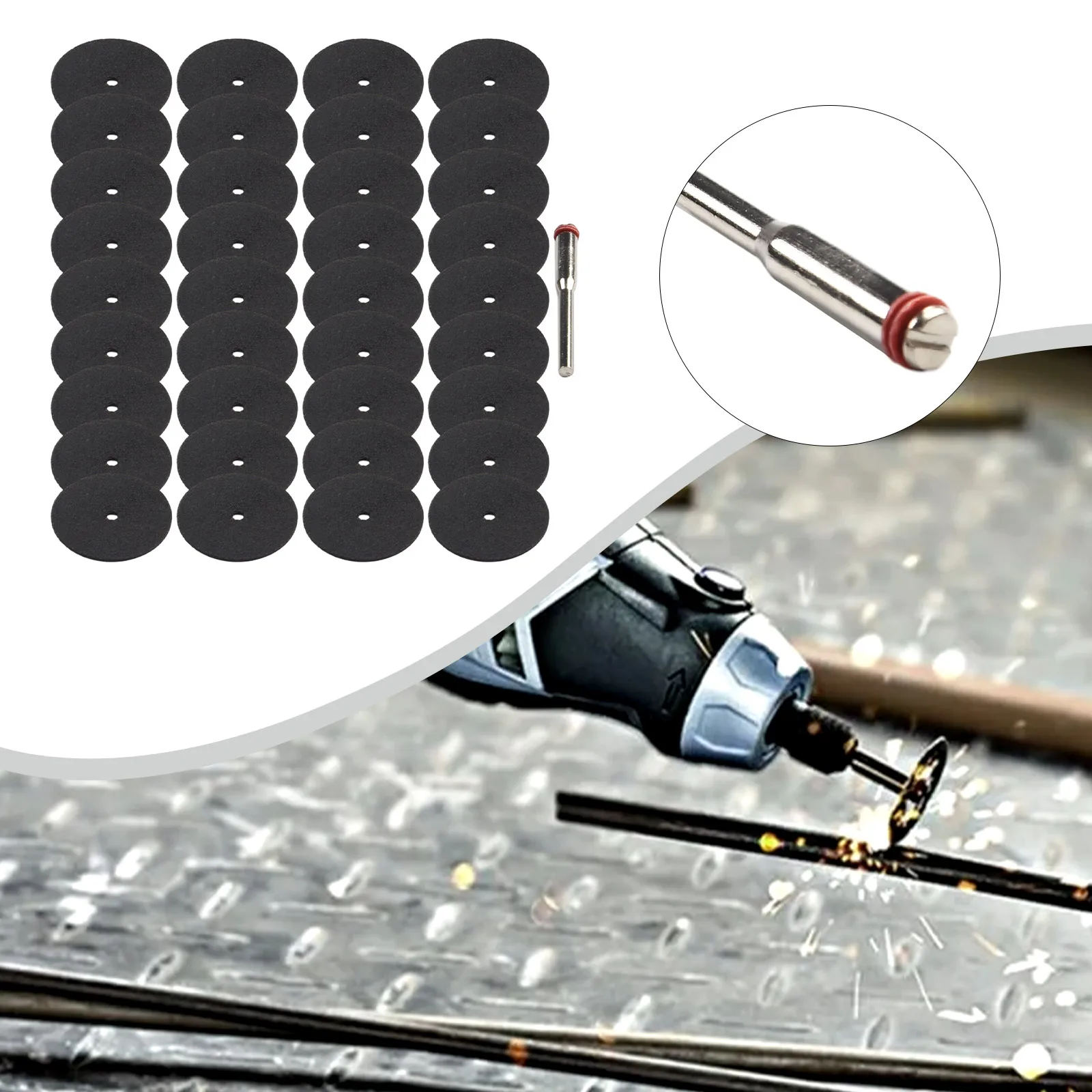 37Pcs/Set 24mm Resin Cutting Wheel Cutting Disc With Connecting Rod For Rotary Hobby Tool Bit Dremel Part Cut Tool Equipment
37Pcs/Set 24mm Resin Cutting Wheel Cutting Disc With Connecting Rod For Rotary Hobby Tool Bit Dremel Part Cut Tool Equipment