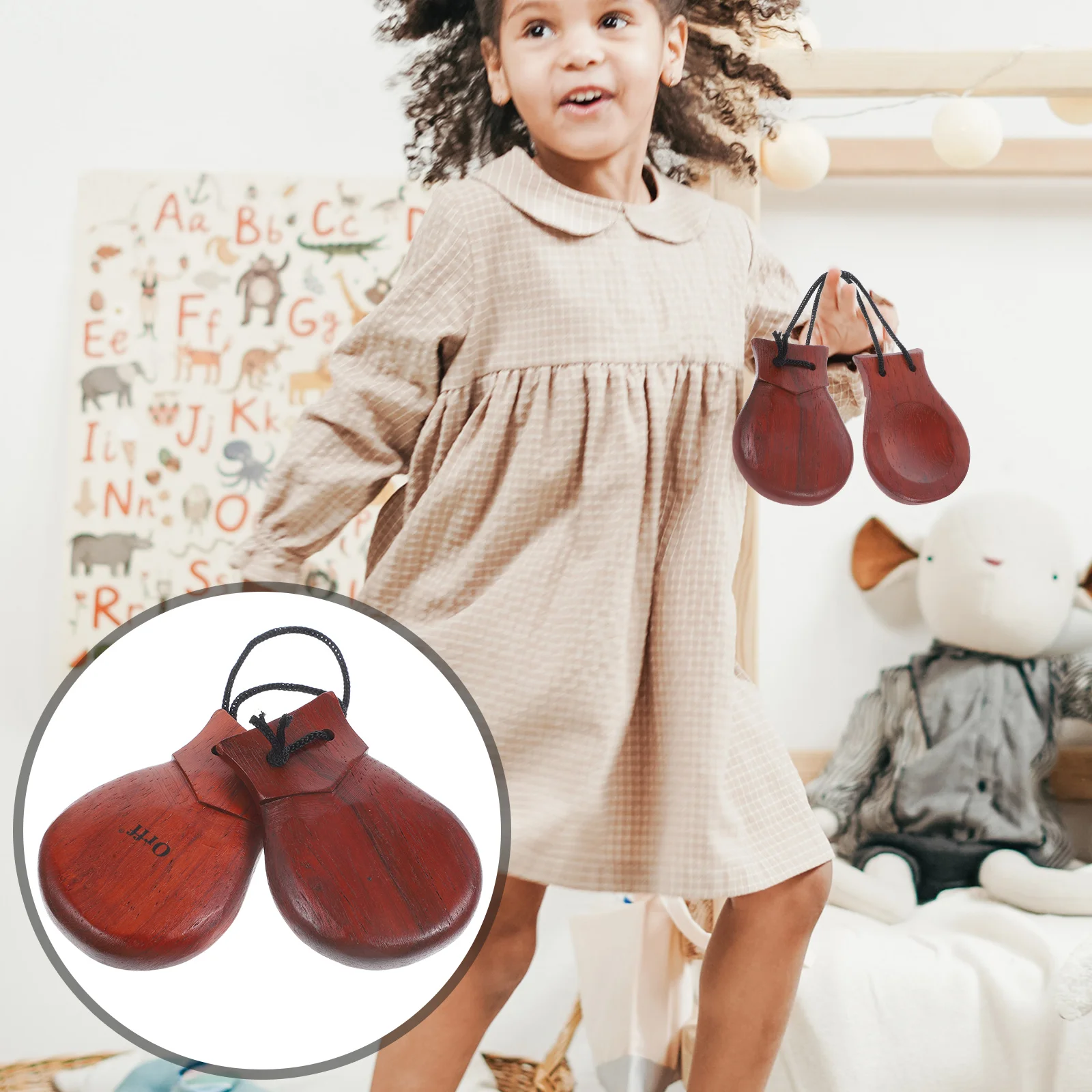 Castanet Percussion Instrument Spanish Castanet Wooden Percussion Castanet for Adults Percussion Instruments Kids Education Toys
Castanet Percussion Instrument Spanish Castanet Wooden Percussion Castanet for Adults Percussion Instruments Kids Education Toys