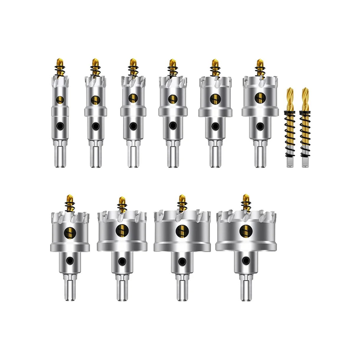 12PCS TCTHole Saw Kit for Hard Metal, 5/8inch -2-1/8inch Pilot Drill Bit for Metal, Stainless Steel, Iron, Wood, Plastic
12PCS TCTHole Saw Kit for Hard Metal, 5/8inch -2-1/8inch Pilot Drill Bit for Metal, Stainless Steel, Iron, Wood, Plastic