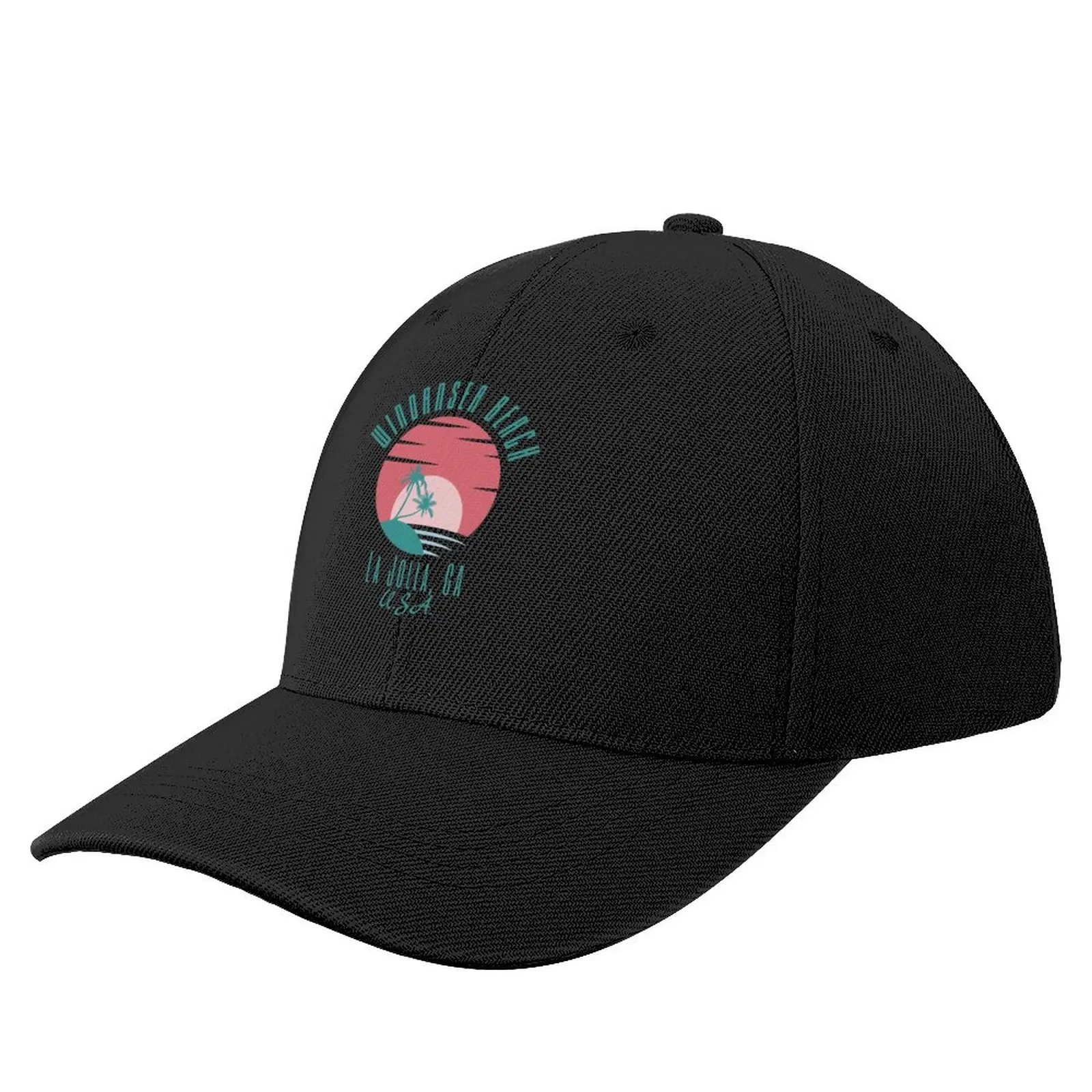 

Retro Eighties Windansea Beach La Jolla California U.S.A.- Pastel Green Text Baseball Cap New In The Hat Sunhat Hat Women Men's