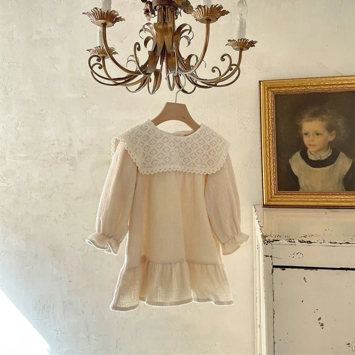 2025 Autumn New Baby Girl Long Sleeve Lace Collar Dress Cotton Infant Loose Princess Dress Kids Girls Casual Dress Baby Clothes 7 Sfba088896bc8405ebb92c9afb20beb2cu