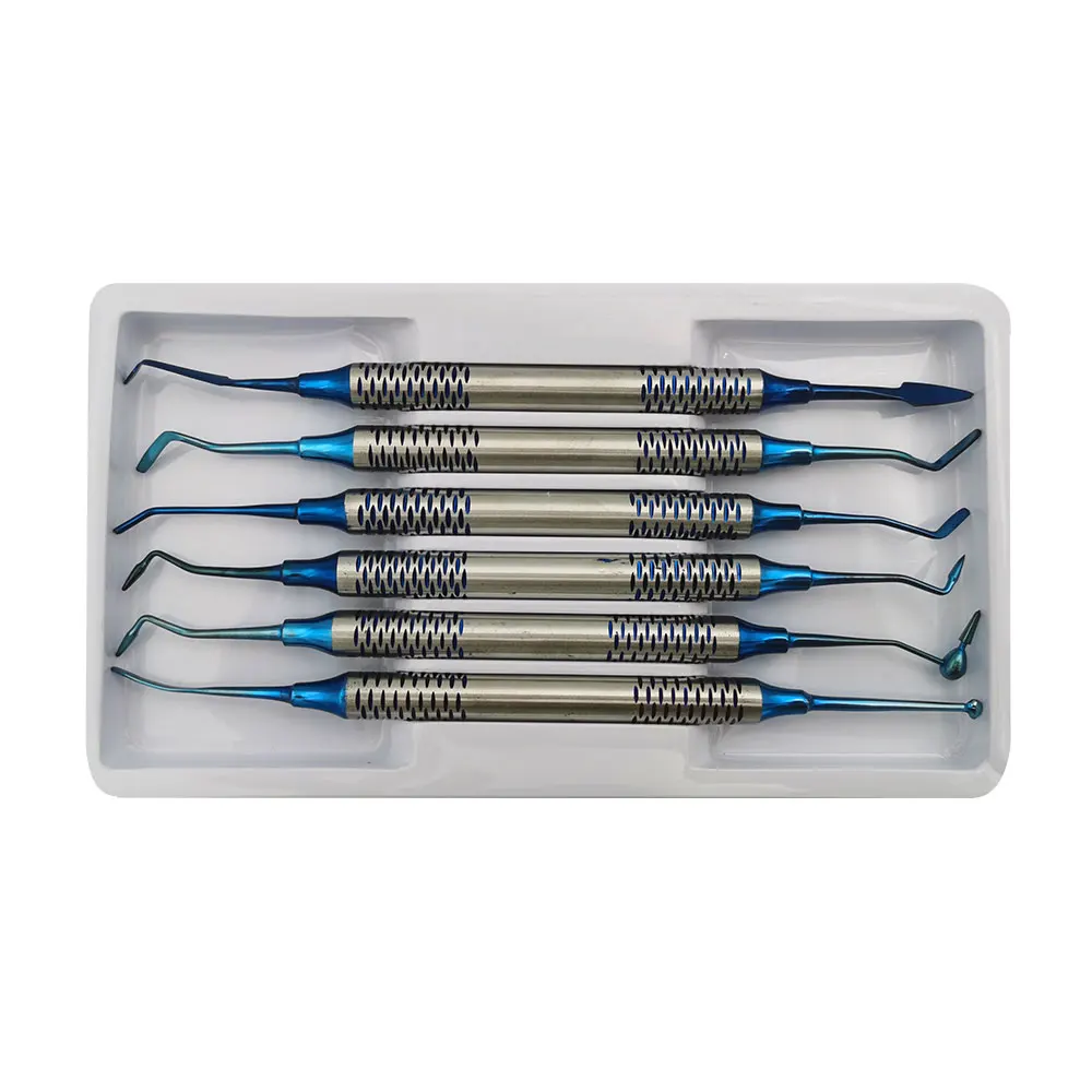 Dental Composite Resin Filling Spatula Titanium Plated Head Resin Filler Set Thick Handle Dental Restoration Dental Instrument
Dental Composite Resin Filling Spatula Titanium Plated Head Resin Filler Set Thick Handle Dental Restoration Dental Instrument
