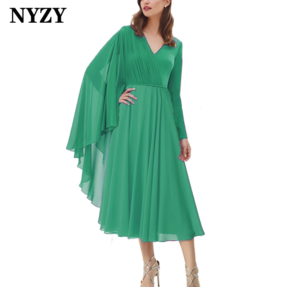 M402C NYZY, винтажное шифоновое платье с V-образным вырезом и длинным рукавом, короткое платье для выпускного вечера, женское коктейльное 2023
M402C NYZY, винтажное шифоновое платье с V-образным вырезом и длинным рукавом, короткое платье для выпускного вечера, женское коктейльное 2023