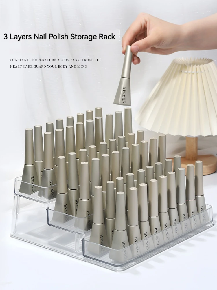 Nail Polish Display Stand 3 Layers Acrylic UV Gel Shelf Cosmetic Rack Transparent Makeup Organizer Storage Box For Nail Salon
Nail Polish Display Stand 3 Layers Acrylic UV Gel Shelf Cosmetic Rack Transparent Makeup Organizer Storage Box For Nail Salon