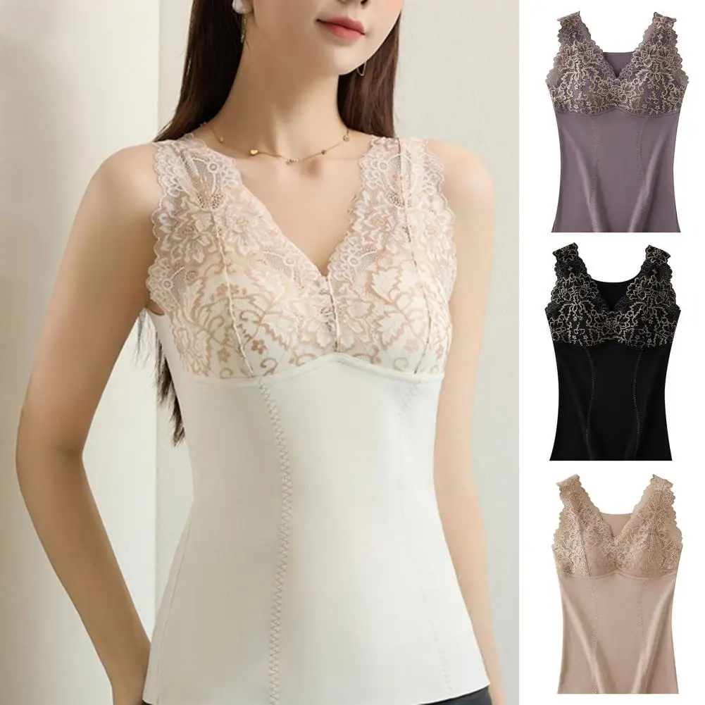 Anti-static Vest Elegant Floral Embroidered Thermal Vest for Women Cozy Plush Pullover with Lace Patchwork Slim Fit for Fall
Anti-static Vest Elegant Floral Embroidered Thermal Vest for Women Cozy Plush Pullover with Lace Patchwork Slim Fit for Fall