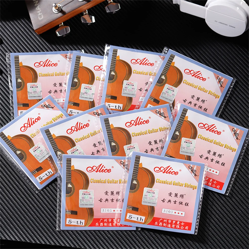 Alice A103 Classical Guitar Strings Clear Nylon Silver Plated Single String For Guitar Accessories Dropship
Alice A103 Classical Guitar Strings Clear Nylon Silver Plated Single String For Guitar Accessories Dropship