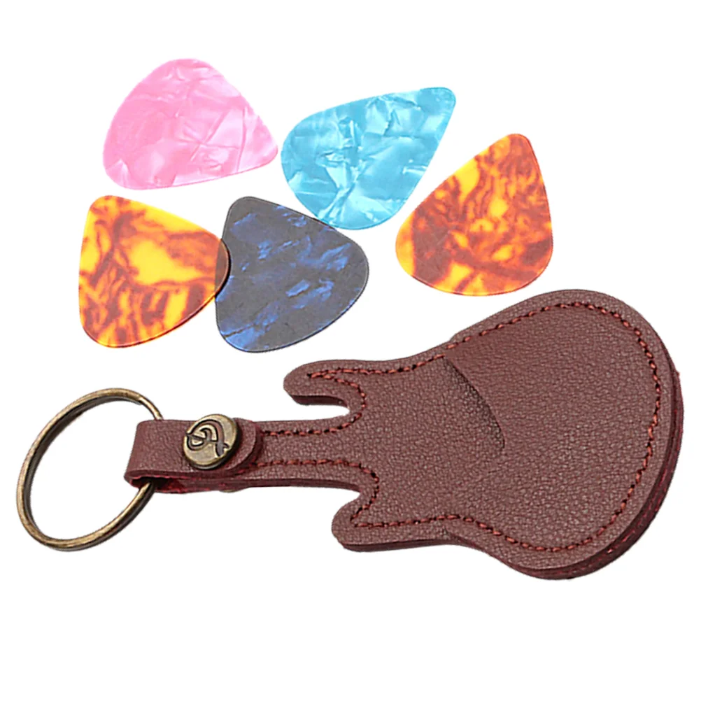 Guitar Pick Bag Keychain Picks Holder on Storage Container Acoustic Case Carry Pu Instrument
Guitar Pick Bag Keychain Picks Holder on Storage Container Acoustic Case Carry Pu Instrument