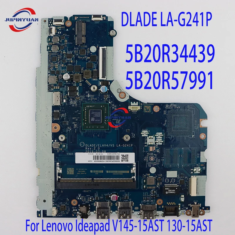 

DLADE LA-G241P For Lenovo Ideapad V145-15AST 130-15AST Laptop Motherboard W/ A6-9225 CPU 5B20R34439 5B20R57991 100% New Original